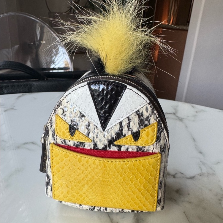 Fendi Bugs Nwot Backpack Charm Python